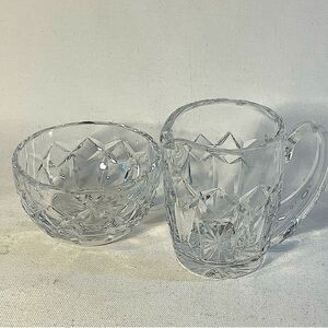 Waterford Crystal Kerry elegant cream and sugar with lid Irish crystal gift